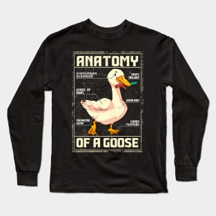 Vintage anatomy of a goose Long Sleeve T-Shirt